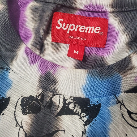 Supreme Dyed Bear L/S Long Sleeve Top Size Medium SS212021 - Picture 7 of 9
